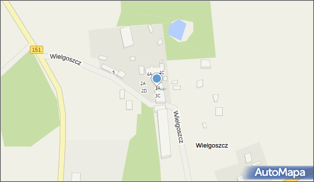 Wielgoszcz, Wielgoszcz, 3B, mapa Wielgoszcz