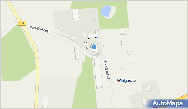 Wielgoszcz, Wielgoszcz, 3D, mapa Wielgoszcz