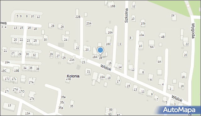 Wieliczka, Widok, 18, mapa Wieliczka