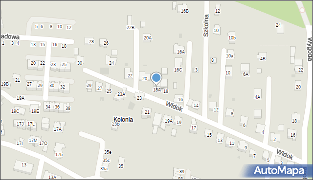 Wieliczka, Widok, 18A, mapa Wieliczka
