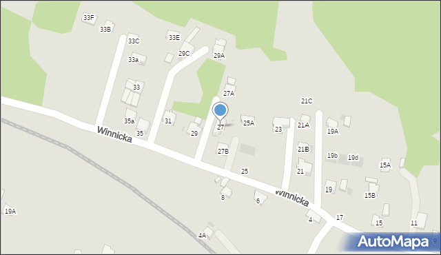 Wieliczka, Winnicka, 27, mapa Wieliczka
