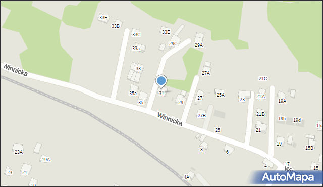 Wieliczka, Winnicka, 31, mapa Wieliczka