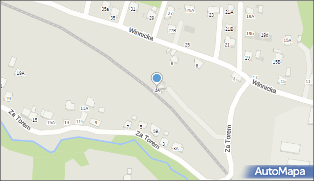 Wieliczka, Winnicka, 4A, mapa Wieliczka