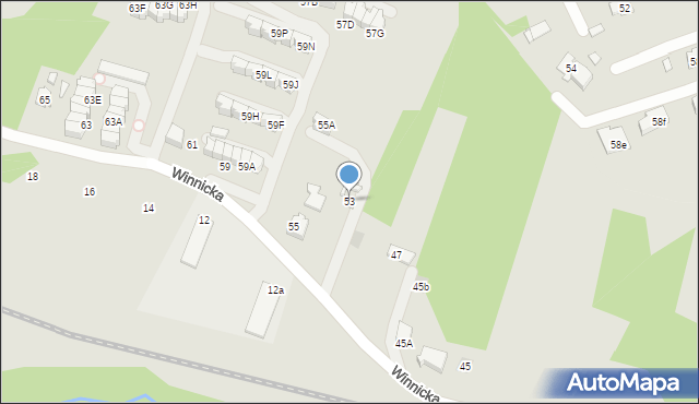 Wieliczka, Winnicka, 53, mapa Wieliczka