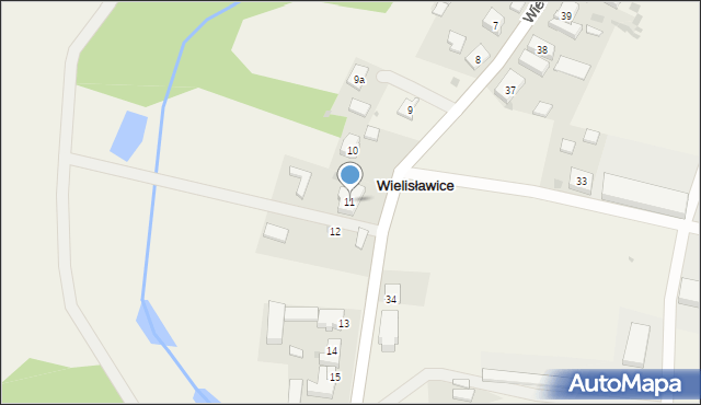 Wielisławice, Wielisławice, 11, mapa Wielisławice