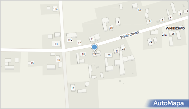 Wieliszewo, Wieliszewo, 19, mapa Wieliszewo