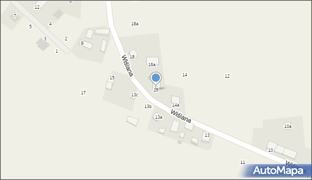 Wielka Nieszawka, Wiślana, 16, mapa Wielka Nieszawka