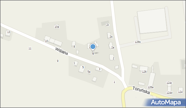 Wielka Nieszawka, Wiślana, 6, mapa Wielka Nieszawka