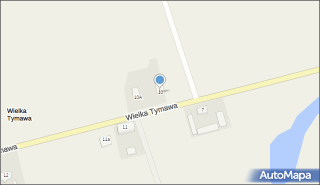 Wielka Tymawa, Wielka Tymawa, 10, mapa Wielka Tymawa