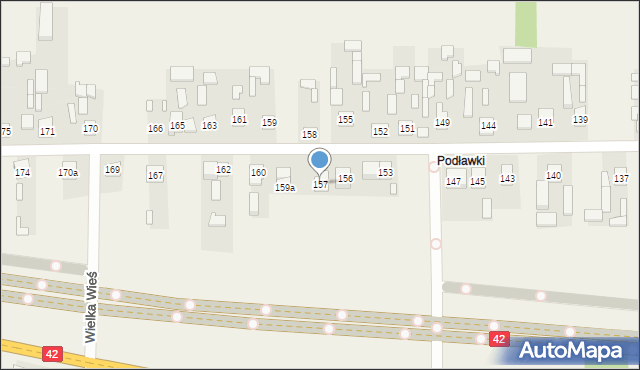 Wielka Wieś, Wielka Wieś, 157, mapa Wielka Wieś