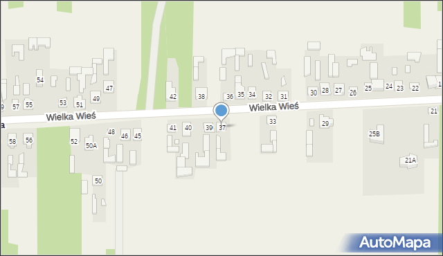 Wielka Wieś, Wielka Wieś, 37, mapa Wielka Wieś