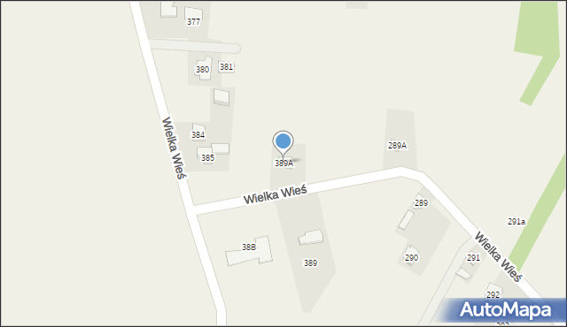 Wielka Wieś, Wielka Wieś, 389A, mapa Wielka Wieś