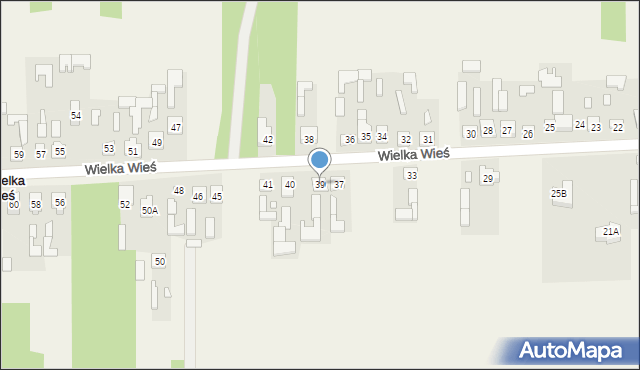 Wielka Wieś, Wielka Wieś, 39, mapa Wielka Wieś