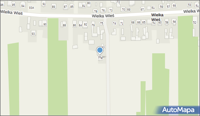 Wielka Wieś, Wielka Wieś, 77a, mapa Wielka Wieś