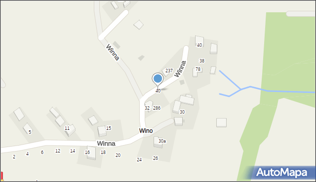 Wielka Wieś, Winna, 40, mapa Wielka Wieś