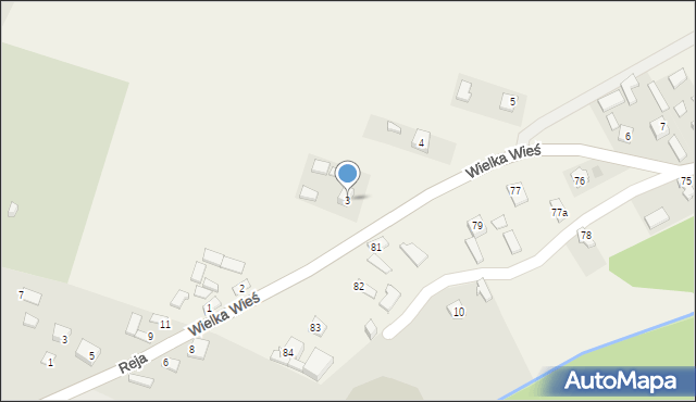 Wielka Wieś, Wielka Wieś, 3, mapa Wielka Wieś