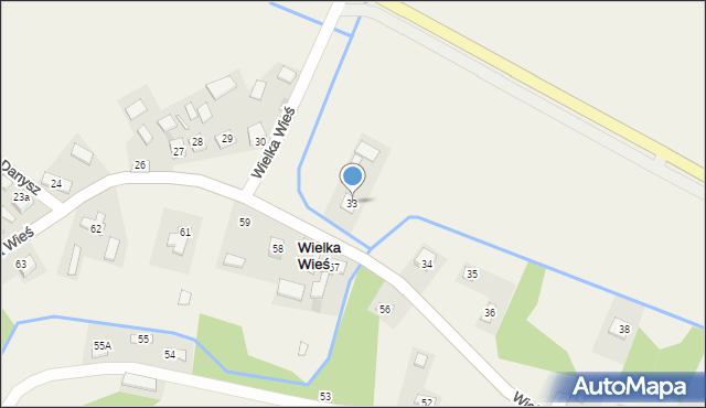 Wielka Wieś, Wielka Wieś, 33, mapa Wielka Wieś