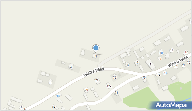 Wielka Wieś, Wielka Wieś, 5, mapa Wielka Wieś