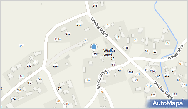 Wielka Wieś, Wielka Wieś, 125, mapa Wielka Wieś