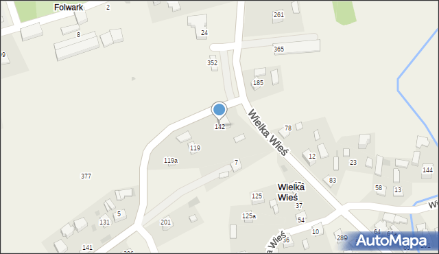 Wielka Wieś, Wielka Wieś, 142, mapa Wielka Wieś