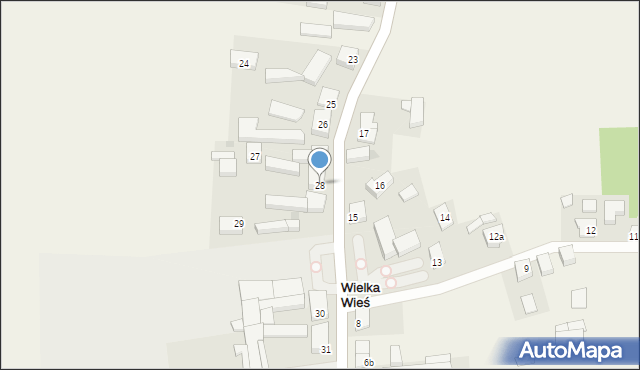 Wielka Wieś, Wielka Wieś, 28, mapa Wielka Wieś