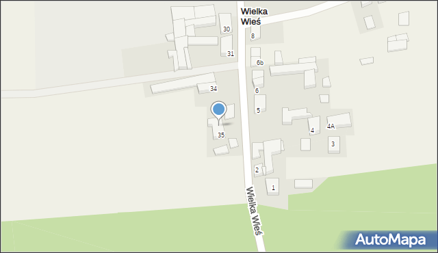 Wielka Wieś, Wielka Wieś, 35A, mapa Wielka Wieś