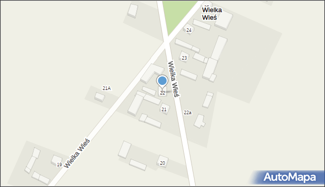 Wielka Wieś, Wielka Wieś, 22, mapa Wielka Wieś