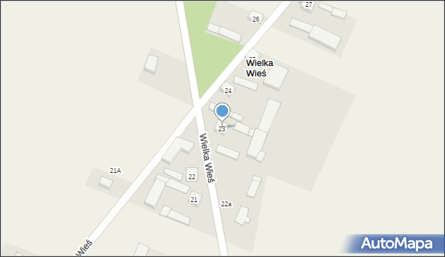 Wielka Wieś, Wielka Wieś, 23, mapa Wielka Wieś