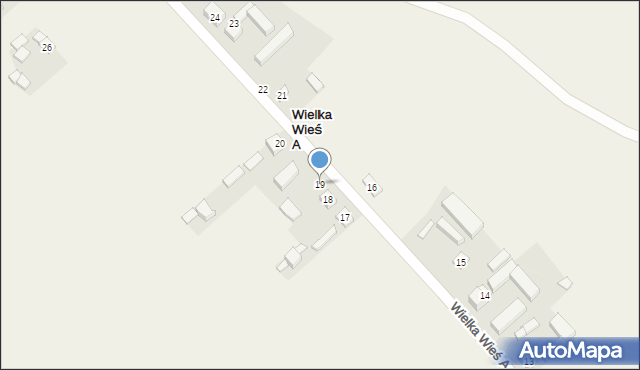 Wielka Wieś B, Wielka Wieś B, 19, mapa Wielka Wieś B