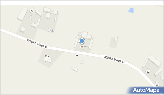 Wielka Wieś B, Wielka Wieś B, 31, mapa Wielka Wieś B