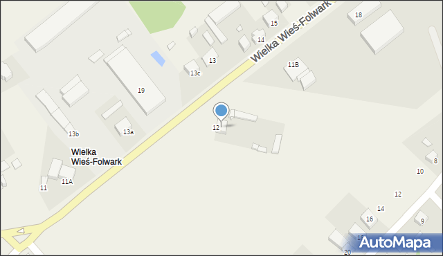 Wielka Wieś-Folwark, Wielka Wieś-Folwark, 12, mapa Wielka Wieś-Folwark