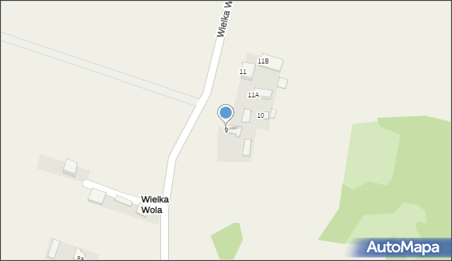 Wielka Wola, Wielka Wola, 9, mapa Wielka Wola