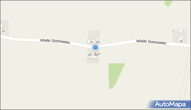 Wielki Sosnowiec, Wielki Sosnowiec, 25A, mapa Wielki Sosnowiec