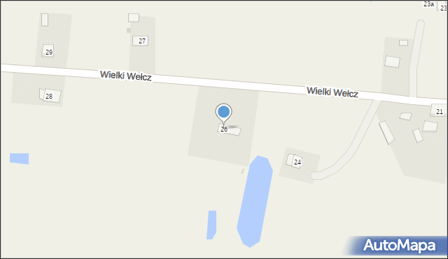 Wielki Wełcz, Wielki Wełcz, 26, mapa Wielki Wełcz