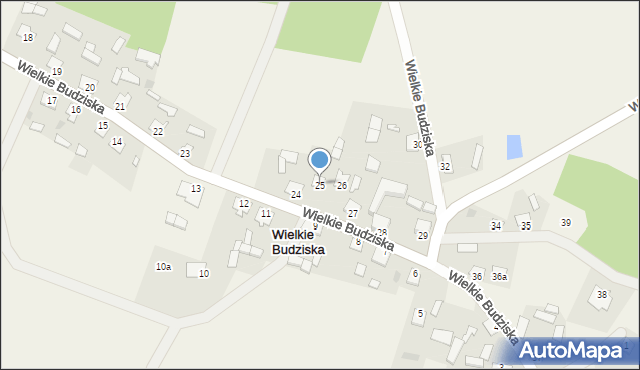 Wielkie Budziska, Wielkie Budziska, 25, mapa Wielkie Budziska