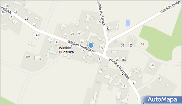 Wielkie Budziska, Wielkie Budziska, 7, mapa Wielkie Budziska