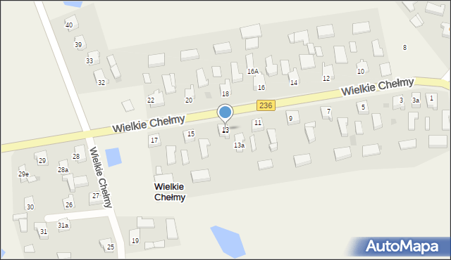 Wielkie Chełmy, Wielkie Chełmy, 13, mapa Wielkie Chełmy