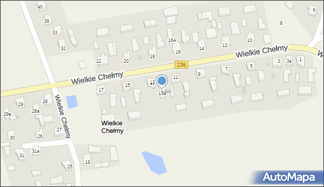 Wielkie Chełmy, Wielkie Chełmy, 13a, mapa Wielkie Chełmy