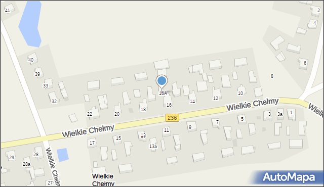 Wielkie Chełmy, Wielkie Chełmy, 16A, mapa Wielkie Chełmy