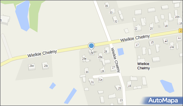 Wielkie Chełmy, Wielkie Chełmy, 29, mapa Wielkie Chełmy