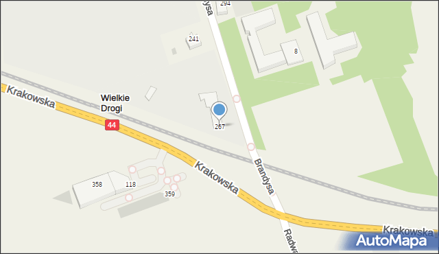 Wielkie Drogi, Wielkie Drogi, 267, mapa Wielkie Drogi