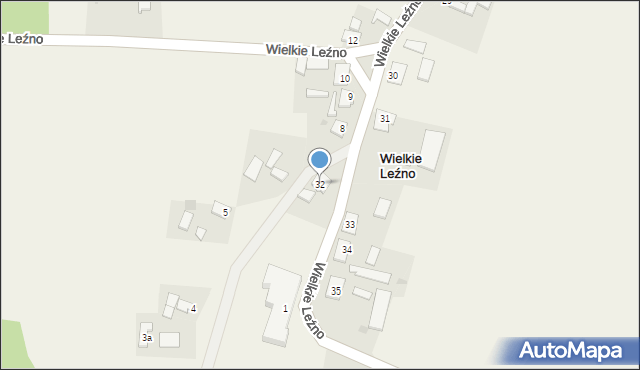 Wielkie Leźno, Wielkie Leźno, 32, mapa Wielkie Leźno