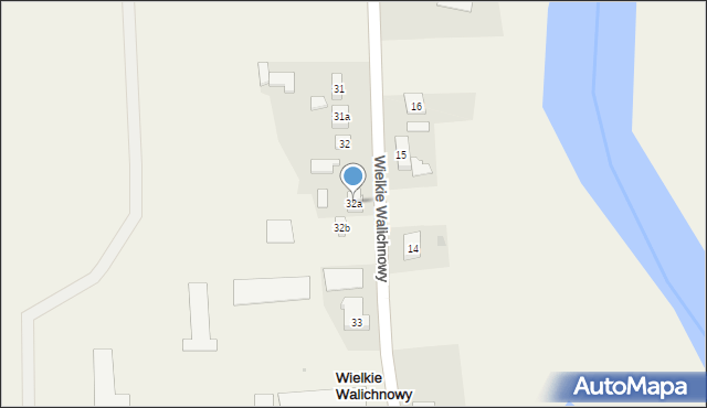 Wielkie Walichnowy, Wielkie Walichnowy, 32a, mapa Wielkie Walichnowy