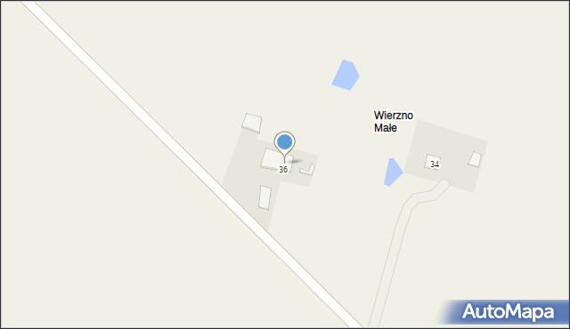 Wielkie Wierzno, Wielkie Wierzno, 36/1, mapa Wielkie Wierzno