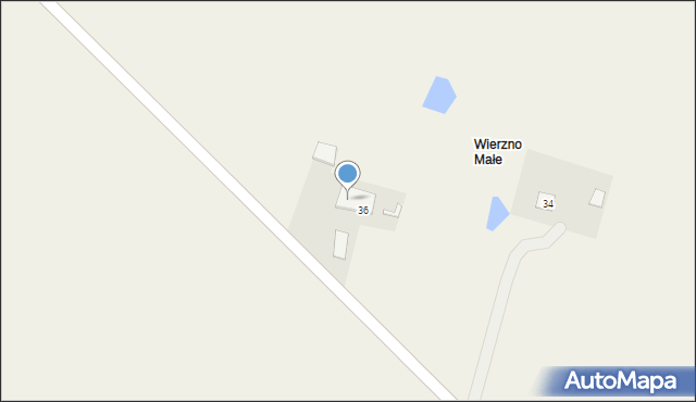 Wielkie Wierzno, Wielkie Wierzno, 36/2, mapa Wielkie Wierzno