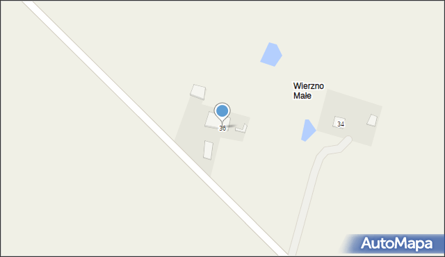 Wielkie Wierzno, Wielkie Wierzno, 36, mapa Wielkie Wierzno