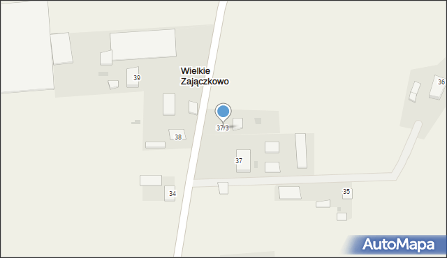 Wielkie Zajączkowo, Wielkie Zajączkowo, 37/3, mapa Wielkie Zajączkowo