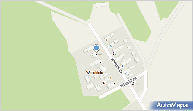 Wielobłota, Wielobłota, 7, mapa Wielobłota