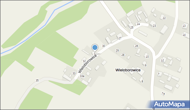 Wieloborowice, Wieloborowice, 31, mapa Wieloborowice