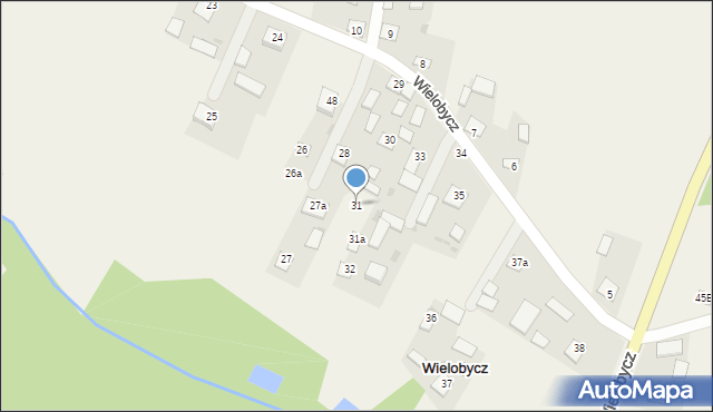 Wielobycz, Wielobycz, 31, mapa Wielobycz